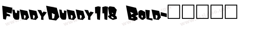 FuddyDuddy118 Bold字体转换